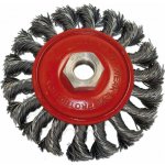 Kartáč miskový copánkový 100 x 22 mm M16 brusný – Sleviste.cz