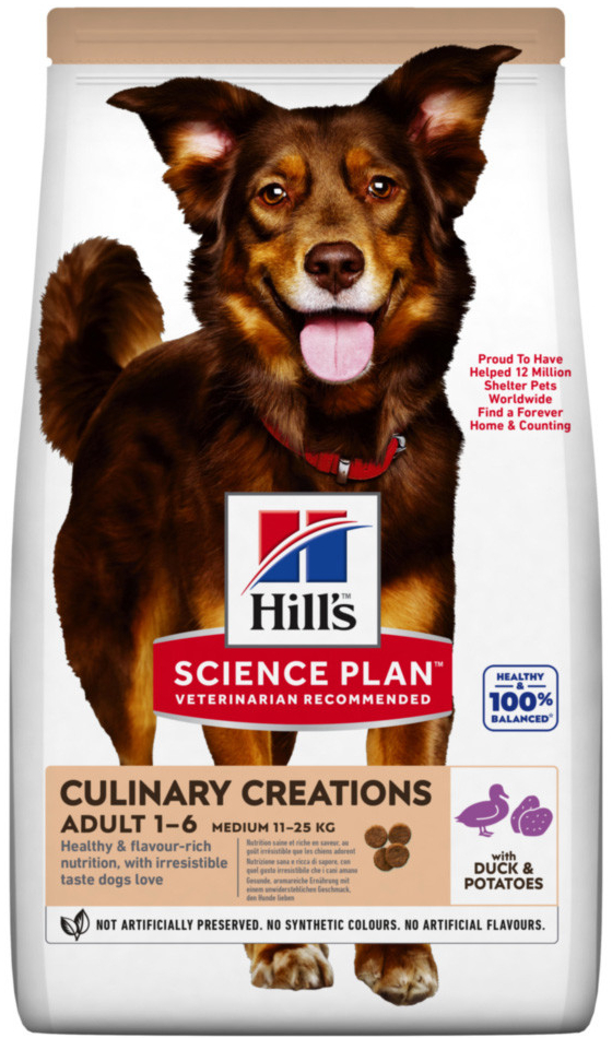 Hill’s Science Plan Adult Culinary Creations Medium kachna & brambory 2,5 kg