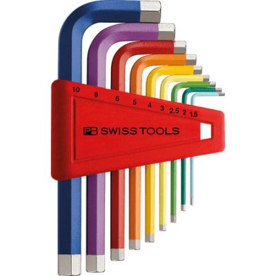 PB Swiss Tools PB 210.H-10 RB Zástrčné klíče inbus 1,5 ÷ 10 mm (Sada 9 dílů)