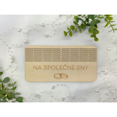 Svatební krabička na peníze D-decor - Na společné sny – Hledejceny.cz