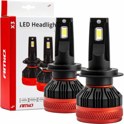 Auto LED žárovky série X3 H8 H9 H11 H16 6500K Canbus AMIO-02981 – Hledejceny.cz