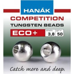 Hanák Competition Tungstenové Hlavičky Eco+ Stříbrná 3,8 mm 50 ks