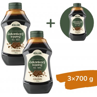 4slim Čekankový topping čokoláda 700 g – Zbozi.Blesk.cz