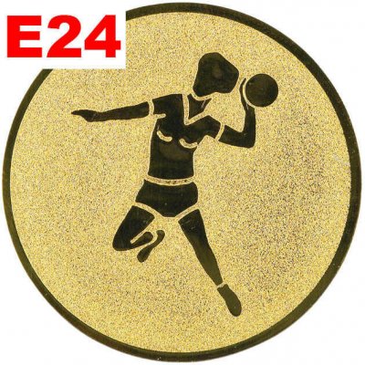 Emblém E24 HÁZENKÁŘKA umístění na sportovní pohár nebo medaili 50 mm – Zbozi.Blesk.cz