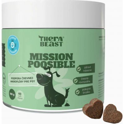 TheraBeast Mission Poosible – probiotika a prebiotika pro psy – 60 ks – – Hledejceny.cz