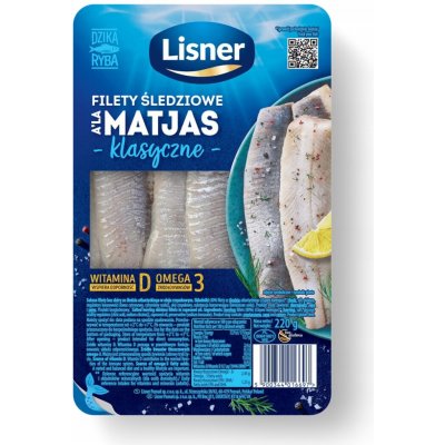 Lisner Sleď atlantický filé a'la Matjas klasické 220 g – Zboží Dáma