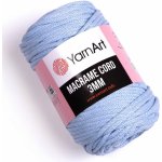 Pletací / háčkovací příze YarnArt MACRAME CORD 3mm 760 světle modrá, jednobarevná 250g/85m – Zboží Dáma