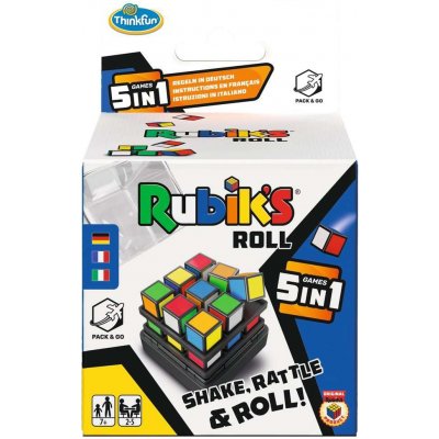 ThinkFun Rubik's Roll: 5 Games In One