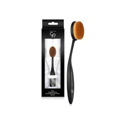 Golden Rose Oval Foundation Blusher+Contour Brush K-FIR-024 ml – Sleviste.cz