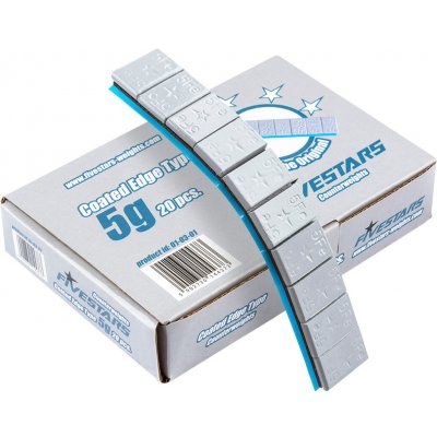 Fivestars 01-03-01, Lepicí ocelové závaží 5g pro alu disky, šedé, sada 20 ks – Zboží Mobilmania
