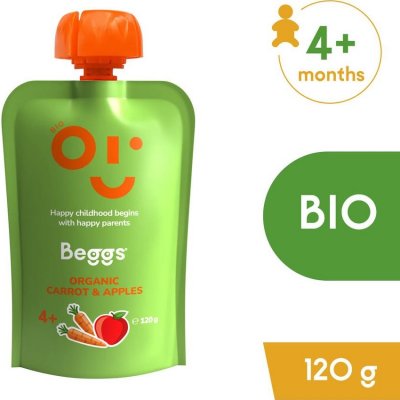 Beggs BIO Mrkev a jablka 120 g – Zboží Dáma Beggs BIO Mrkev a jablka 120 g – Zboží Dáma