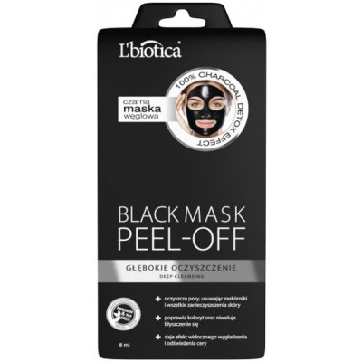 L'biotica black mask peel-off 8 ml – Zboží Mobilmania