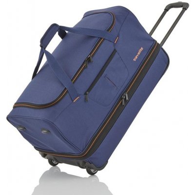 Travelite Basics Wheeled duffle L Navy/orange 98 l – Zboží Mobilmania