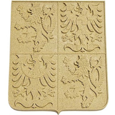 Pískovcový státní znak ČR - 33 x 41 cm – Hledejceny.cz