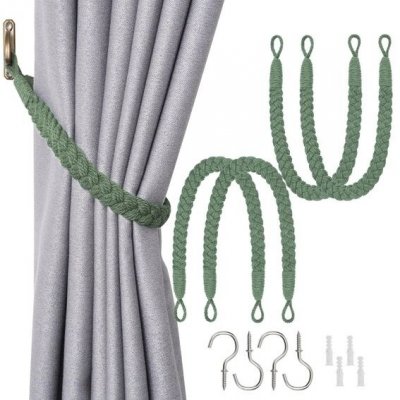 Držák závěsů Pretty Jolly zelený 4 kusy – Hledejceny.cz