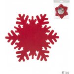 Orion Podtácek polyester Vločka 13,5cm 6 ks – Zboží Dáma
