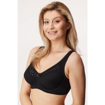 Lauma lingerie podprsenka Cotton Classic nevyztužená černá – Zboží Mobilmania