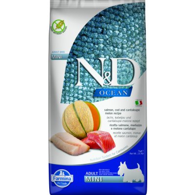 N&D Ocean Dog Adult Mini Grain Free Salmon & Cod & Melon 7 kg – Hledejceny.cz