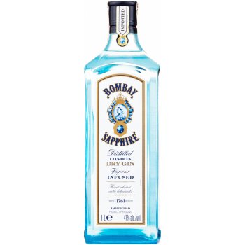 Bombay Sapphire 47% 1 l (holá láhev)