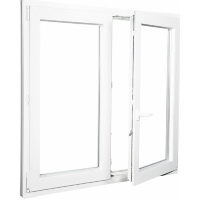 ALUPLAST Plastové okno dvoukřídlé bílé 120x130 – Zboží Mobilmania