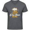 Pánské Tričko Soft-Style V Triko Gildan - Design – Ještě jedno pivo - Dark Heather Grey