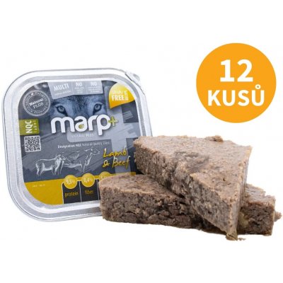 Kristi Rescue Paštika MARP Natural Plus jehněčí s hovězím 12 x 150 g – Zbozi.Blesk.cz