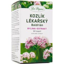 Dr. Popov Kozlík lékařský bylina + extrakt 60 kapslí