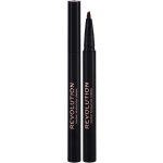 Makeup Revolution Hair Stroke Brow Pen tužka na obočí Dark Brown 0,5 ml – Zboží Dáma