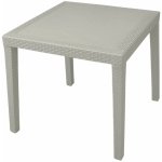 MEGA PLAST Stůl RATAN LUX cappuccino 73 x 75,5 x 75,5 cm – Hledejceny.cz
