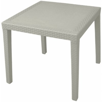 MEGA PLAST Stůl RATAN LUX cappuccino 73 x 75,5 x 75,5 cm – Hledejceny.cz