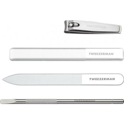 Tweezerman Glass Manicure Set, sada na manikúru se skleněnými pilníky – Zboží Dáma