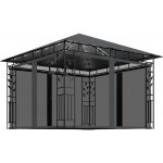 vidaXL Pavilon s moskytiérou a pohádkovými světly LED 3x3x2,73 m antracitový – Hledejceny.cz