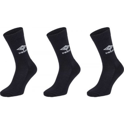 Umbro SPORTS SOCKS 3 PACK ponožky černá – Zboží Mobilmania