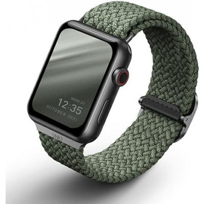 Uniq Aspen Braided řemínek pro Apple Watch 44/42mm zelený UNIQ-44MM-ASPGRN – Zboží Živě