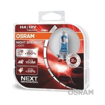 Osram Night Breaker Laser 64193NBL-HCB H4 12V 60/55W P43t-38