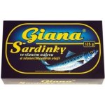 Giana Sardinky ve slaném nálevu a rostlinném oleji 125 g – Zboží Dáma