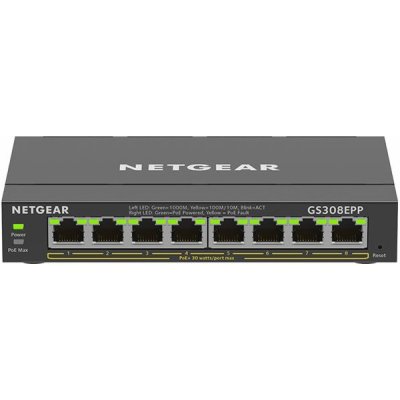 Netgear 8PT GE PLUS SWCH W/ HI-PWR POE+ – Hledejceny.cz