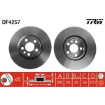 Brzdový kotouč TRW DF4257