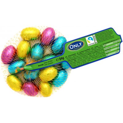 Only Malá čokoládová vajíčka v síťce jednobarevná 84 g – Sleviste.cz