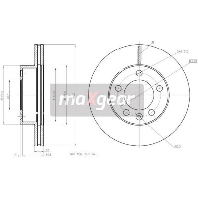 Brzdový kotouč RENAULT přední MASTER 10- 986479716 MAXGEAR – Hledejceny.cz