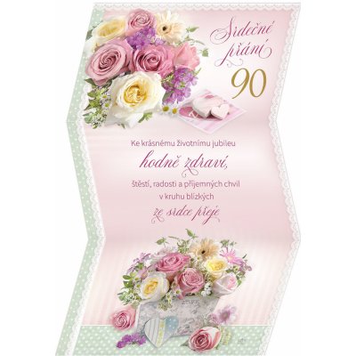 ARGUS Přání k 90. narozeninám 15-7081c90 – Zboží Mobilmania