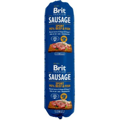 Brit Sausage hovězí a ryba 24 x 800 g – Hledejceny.cz