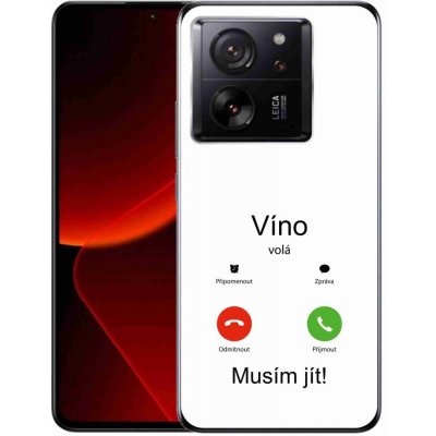 mmCase na Xiaomi 13T/13T Pro - víno volá bílé pozadí – Zboží Živě