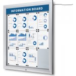 Jansen Display Venkovní vitrína typu T určená pro 12xA4, LED osvětlení, 1025 x 1167 mm – Hledejceny.cz