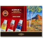 Koh-i-noor souprava akrylových barev 6x16 ml – Zboží Mobilmania