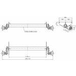 Náprava AL-KO UBR 1200-5 (1300 kg) a 1140 mm, c 1535 mm, 100x4, patky 115, Sportjacht 70214 – Zboží Mobilmania