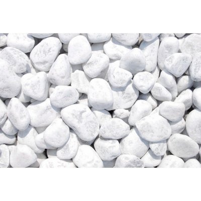Mramorové okrasné oblázky carrarská bílá 40-60 mm 25 kg PE pytel – Hledejceny.cz