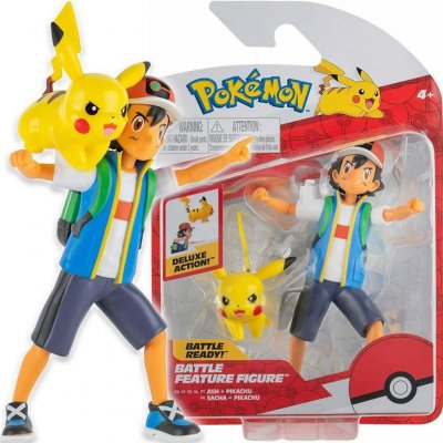 Jazwares Pokémon akční Ash a Pikachu – Zboží Mobilmania