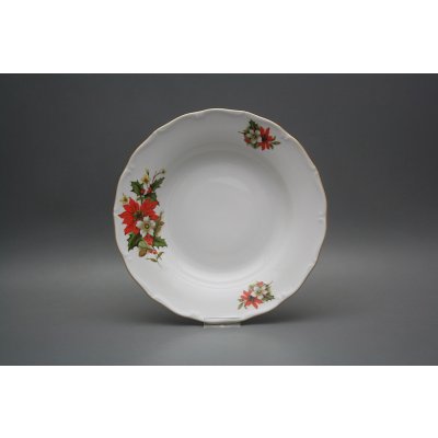 Bohemia Porcelán 1987 Talíř hluboký 24,5 cm Verona Vánoční hvězda CGL – Zboží Dáma