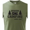 Dětské tričko dětské tričko s karavanem Adventure Camping, Military 69